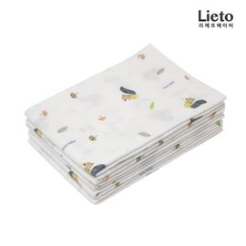 [Lieto_Baby] 100% cotton printing (Squirrel) diapers 10 sheets _ non-fluorescent  _ Made in korea 